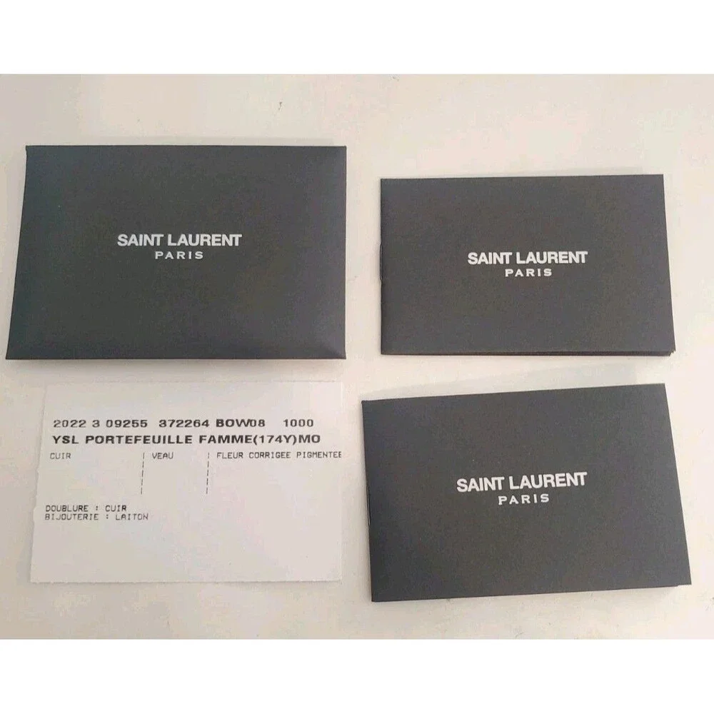 Yves Saint Laurent 372264 Gift Box, Dust Bag, Papers - No Wallet